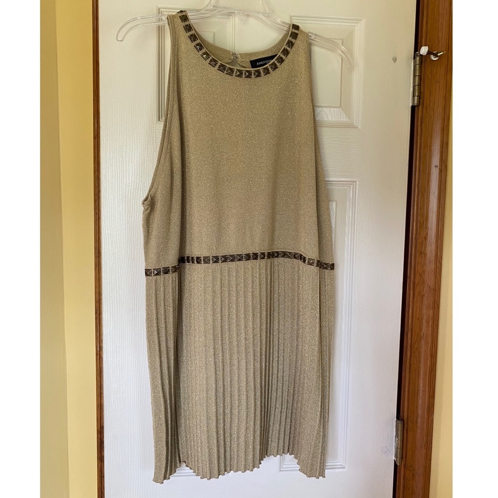 Gold dress Ashley Stewart